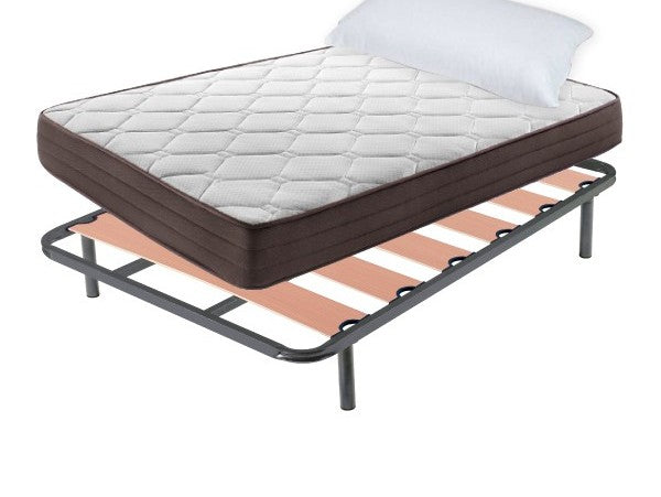 Pack somier + colchon + almohada 90x190cm