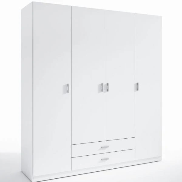 Armario madera 4 puertas 2 cajones